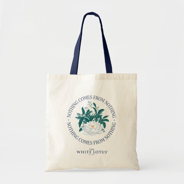 Bolsa Tote Nada Vem Do Nada - O Lotus Branco (Frente)