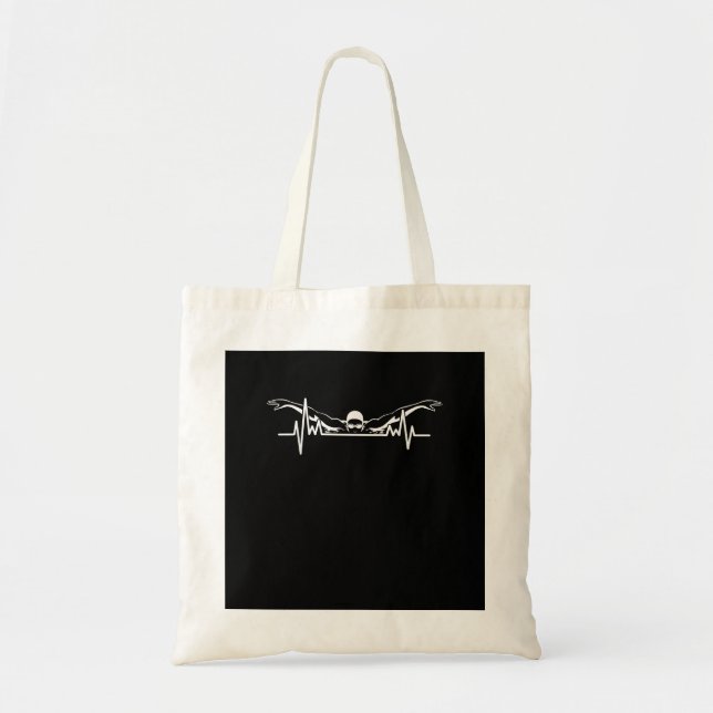Bolsa Tote Nadar Natação da Equipe Nadadora Raparigas (Frente)