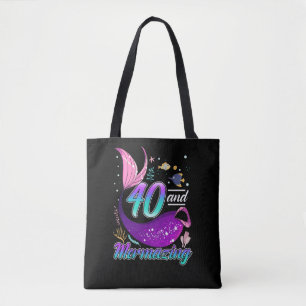 Bolsa Tote Namorada aniversário de 40 anos de Mulher Sereia 