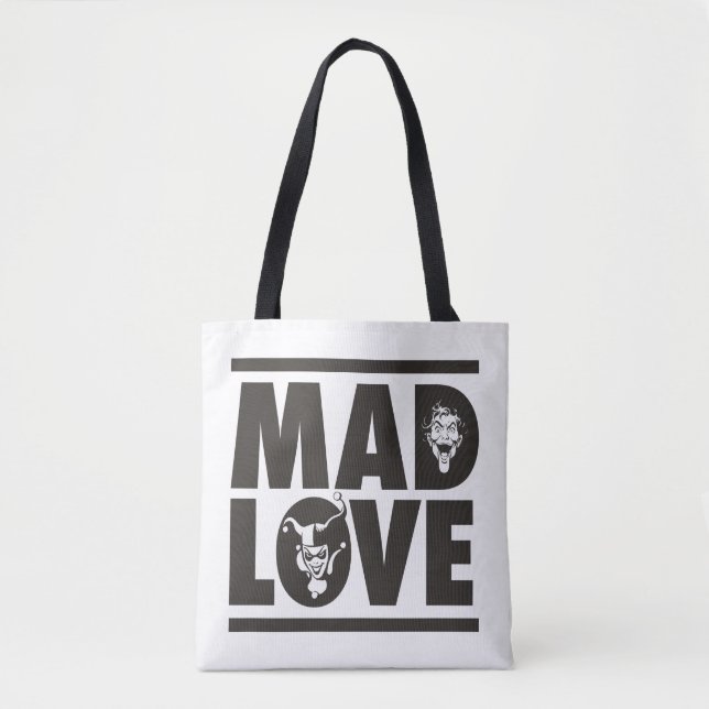 Bolsa Tote Namorados Batman | Joker & Harley - Mad Love (Frente)