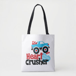 Bolsa Tote Namorados de Cruzador do Coração de Caminhão-Azul