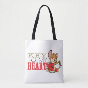 Bolsa Tote Namorados Jerry Mouse "Key To My Heart"