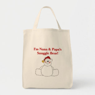 Bolsa Tote Nana e Papa's Snuggle Bear T-shirts e presentes
