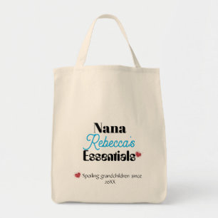 Bolsa Tote Nana Nome Personalizado Essencial Impresso em Ambo