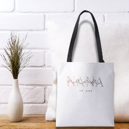 Bolsa Tote Nana Personalizada Avó Elegância Floral