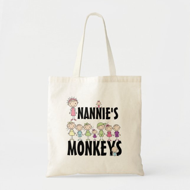 Bolsa Tote Nannie's Monkeys Bag (Frente)