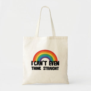 Bolsa Tote Não consigo nem pensar direito, orgulho gay engraç