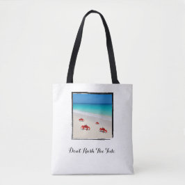 Bolsa Tote Não corra o lado - praia minimalista