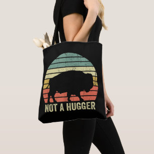 Bolsa Tote Não é engraçado abraçar o Búfalo Bisão de Yellowst