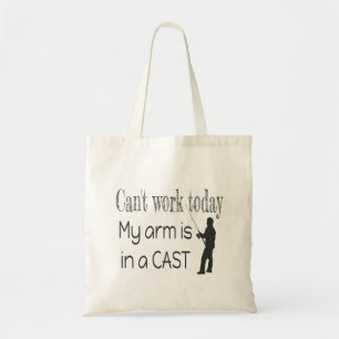 Bolsa Tote Não é possível trabalhar Pescar Humor