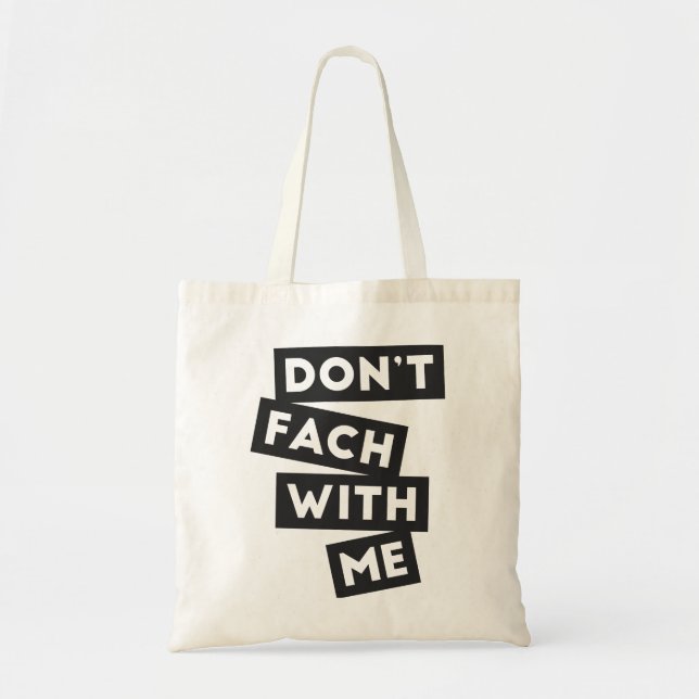 Bolsa Tote Não enfrentem meus blocos (versão de leve) (Frente)