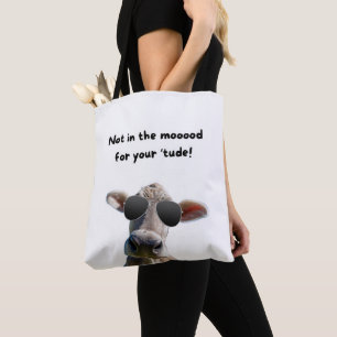 Bolsa Tote Não está no Saco de Vaca do Humor