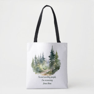 Bolsa Tote Não Estou Evitando Pessoas, Estou Me Recuperando D