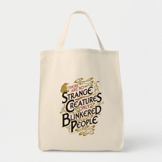 Bolsa Tote Não Existem Criaturas Estranhas (Frente)
