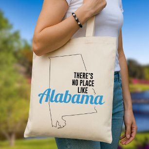 Bolsa Tote Não há lugar como Alabama, Saco de Tote, Presente 