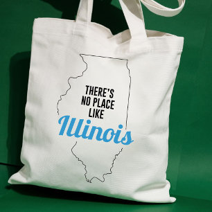 Bolsa Tote Não há lugar como Illinois, Saco de Tote, Presente