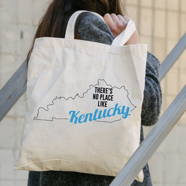 Bolsa Tote Não há lugar como Kentucky, Saco Tote, Presente Mã (Criador carregado)