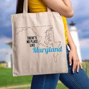 Bolsa Tote Não há lugar como Maryland, Saco Tote, Presente Mã