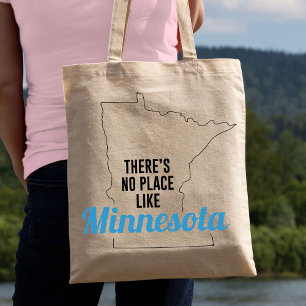 Bolsa Tote Não há lugar como Minnesota Tote Bag, mãe presente