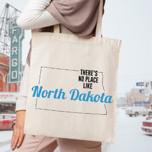 Bolsa Tote Não há lugar como North Dakota Tote Bag