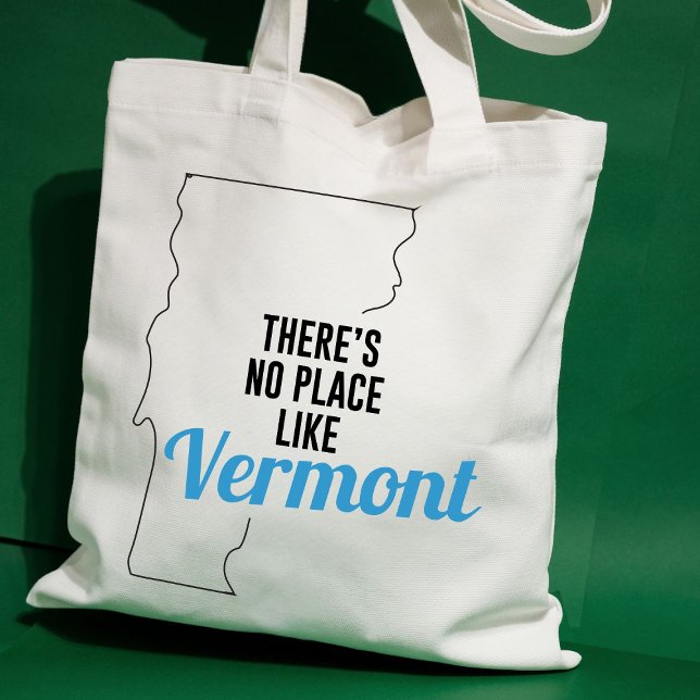 Bolsa Tote Não há lugar como Vermont, Tote Bag, Mamãe Gift (Criador carregado)