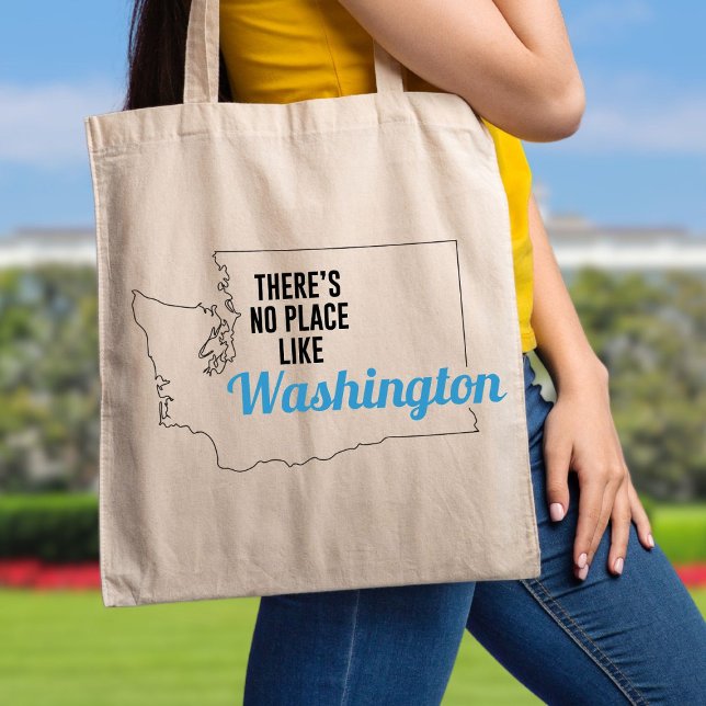 Bolsa Tote Não há lugar como Washington Tote Bag (Criador carregado)