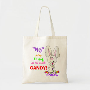 Bolsa Tote Não há tanto doce - coelhinho de páscoa