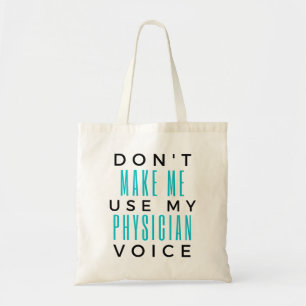 Bolsa Tote Não me faça usar minha voz 2 médica