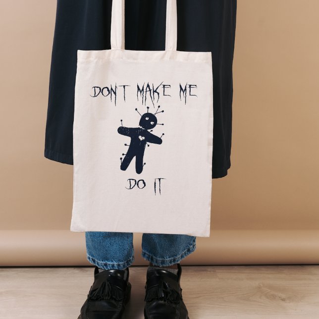 Bolsa Tote Não me obrigues a fazê-lo. (Fun Halloween Tote Bag)
