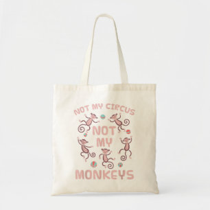 Bolsa Tote Não Meu Circo Não Meus Macacos Copiam