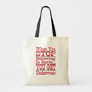 Bolsa Tote Não Pare de Acreditar no Papai Noel