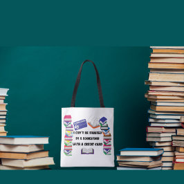 Bolsa Tote Não posso ser confiado em uma livraria 