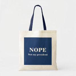 Bolsa Tote NÃO Presidente meu personalizável