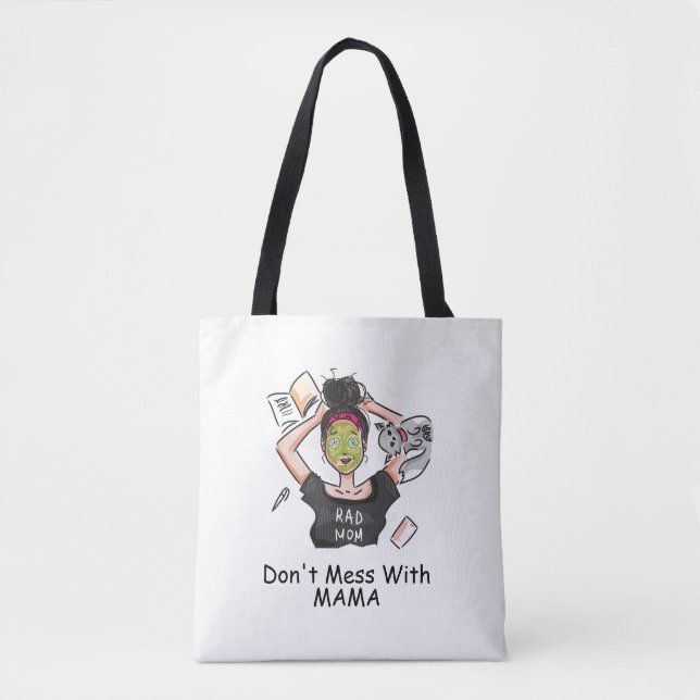 Bolsa Tote Não se meta com mamãe Bath Mat (Frente)
