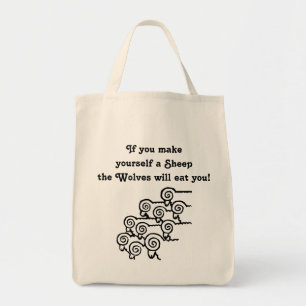 Bolsa Tote Não seja um saco de ovelhas