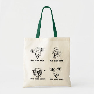 Bolsa Tote Não seu saco do Vegan da comida