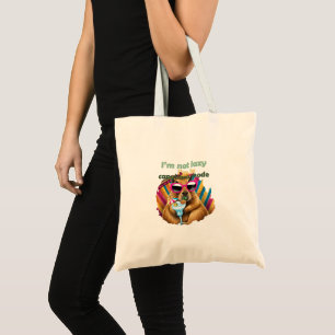 Bolsa Tote Não sou preguiçoso, estou no modo capybara, capyba