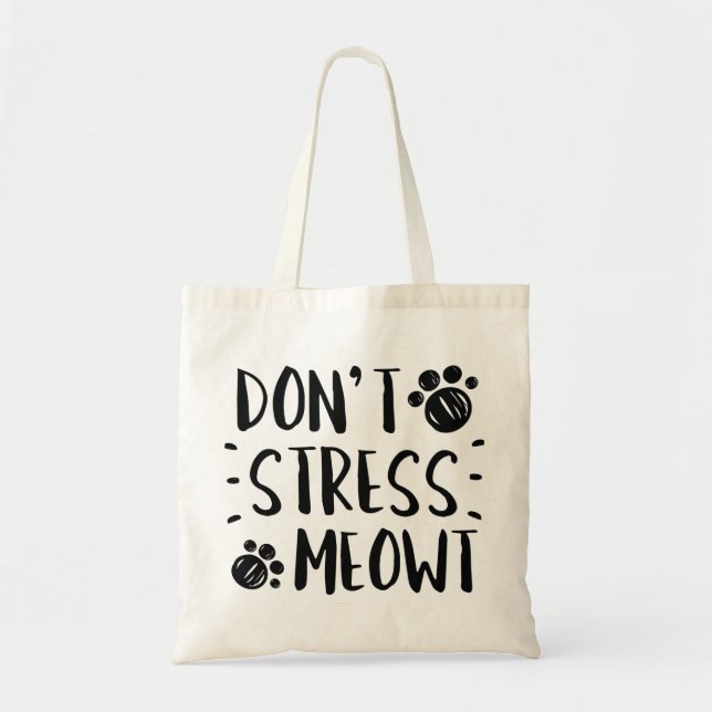 Bolsa Tote Não Stress Meowt (Frente)