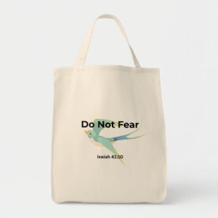 Bolsa Tote Não Tenha Medo Isaías 41:10 Bolsa Cri