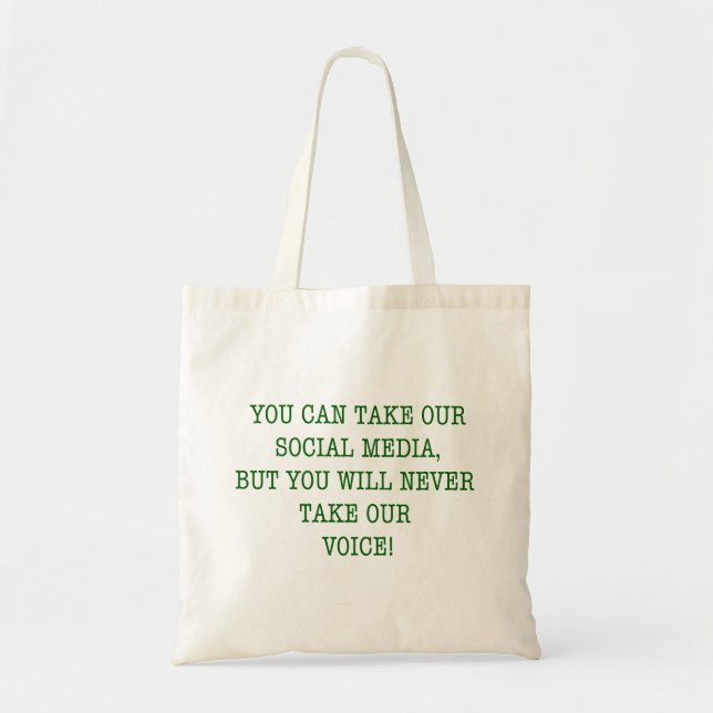 Bolsa Tote Não Tome Nossa Voz! (Frente)