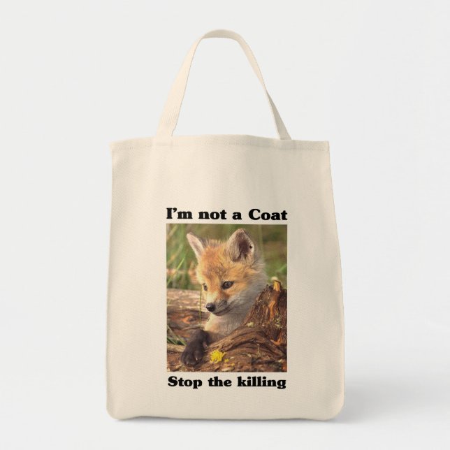 Bolsa Tote Não Um Casaco-Fox (Frente)