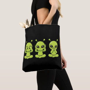 Bolsa Tote Não Veja, Não Ouça, Não Fale o Mal