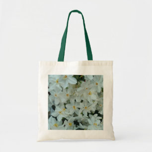 Bolsa Tote Narciso Branco Delicado de Paperwhite Flores