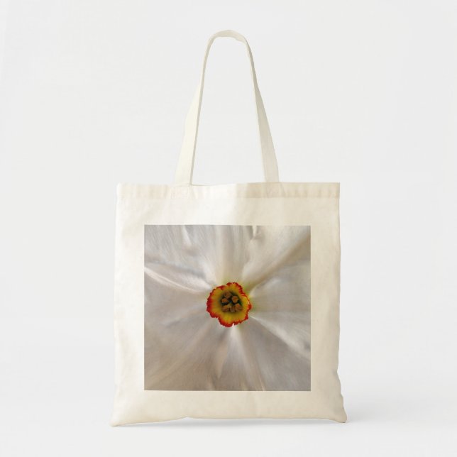 Bolsa Tote narciso branco pérola (Frente)