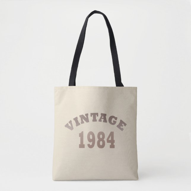Bolsa Tote Nascer de aniversário de 1984 (Frente)