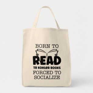Bolsa Tote Nascer de ler livros TR Kohler forçados a socializ