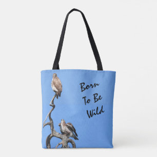 Bolsa Tote Nascer De Ser Selvagem, Red Tail Hawk