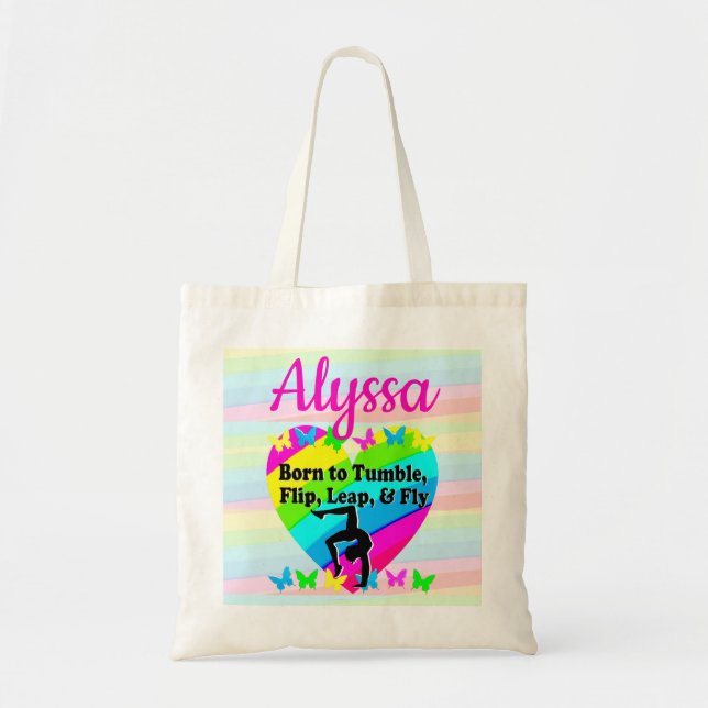 BOLSA TOTE NASCER DE SER UMA RAINHA DE TUMBLING (Frente)