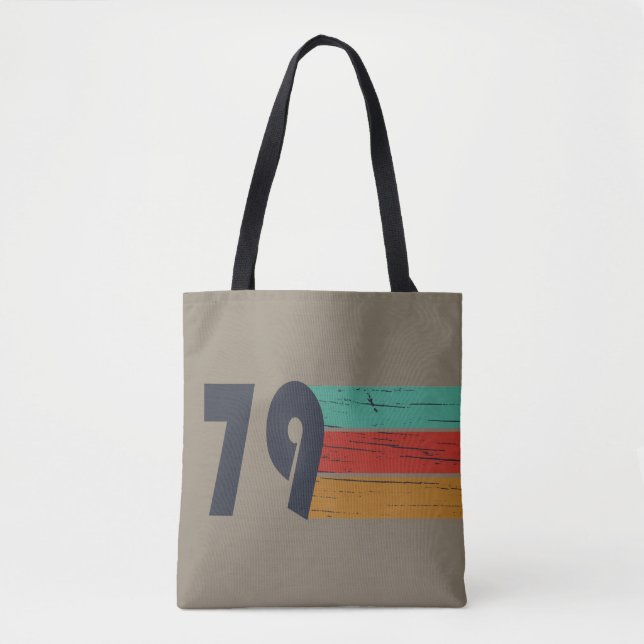 Bolsa Tote Nascer em presente de aniversário de 1979 (Frente)