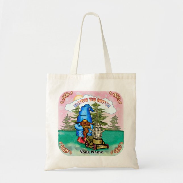 Bolsa Tote Nascido para cortar gnome (Frente)